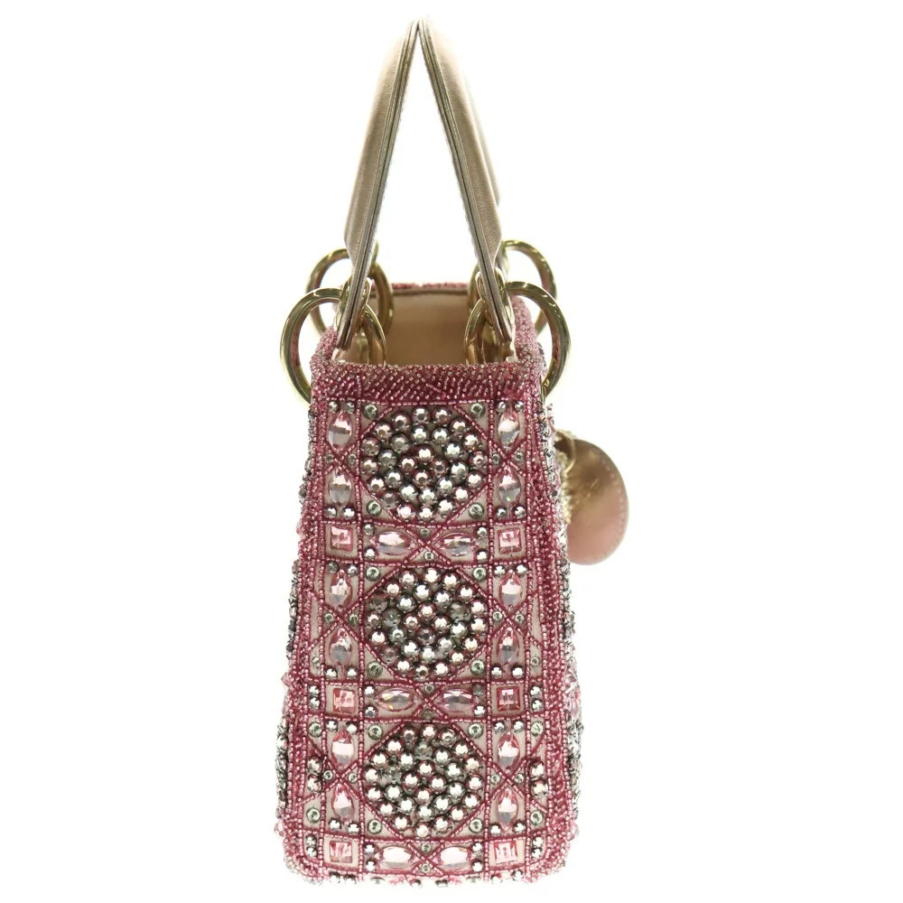 DIOR Lady Bijou Pink Sequin Handbag Shoulder Bag - Picture 3 of 6